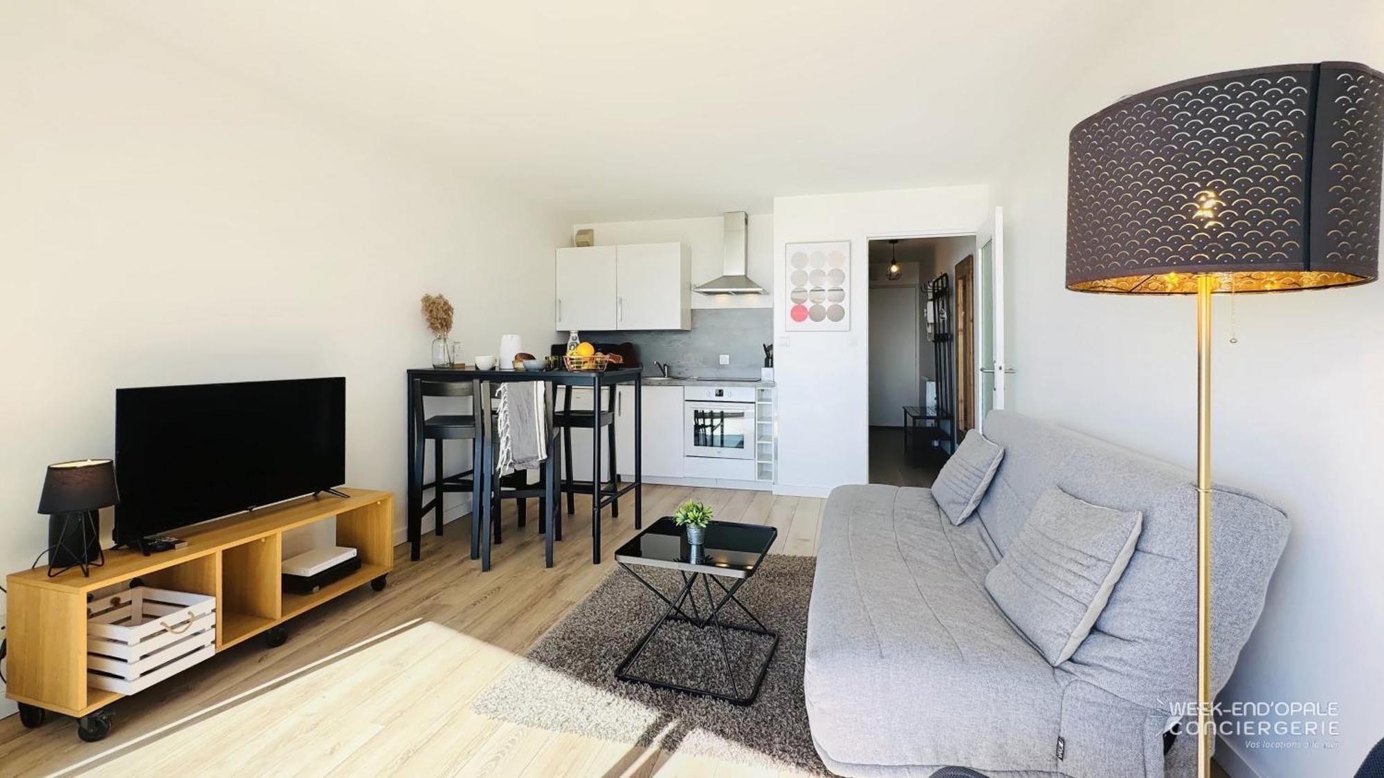 Appartement Vue Mer au pied de la plage de Merlimont Extérieur photo