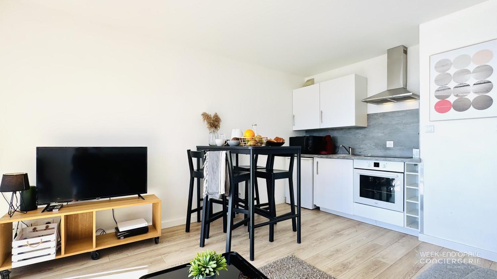 Appartement Vue Mer au pied de la plage de Merlimont Extérieur photo