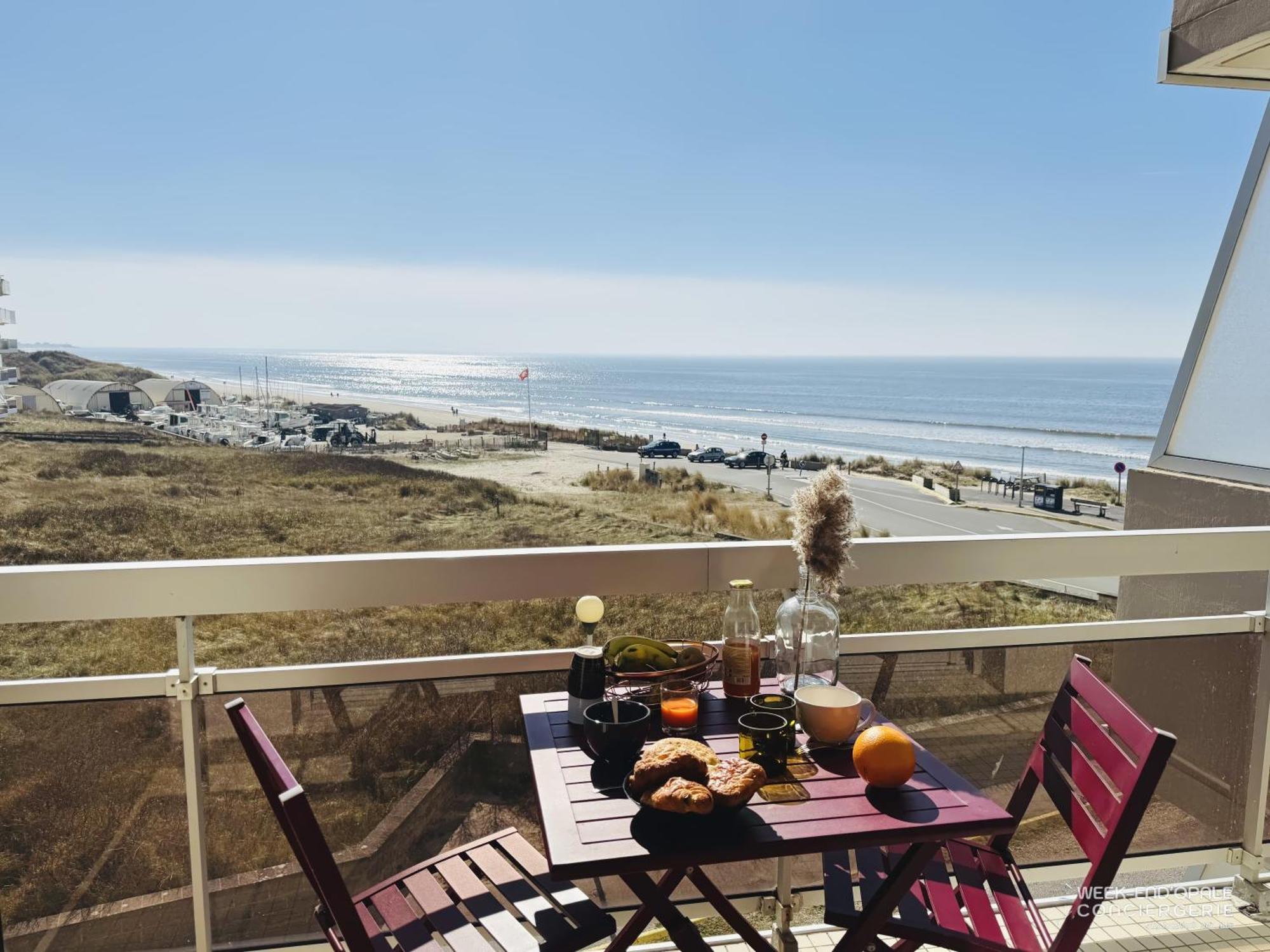 Appartement Vue Mer au pied de la plage de Merlimont Extérieur photo
