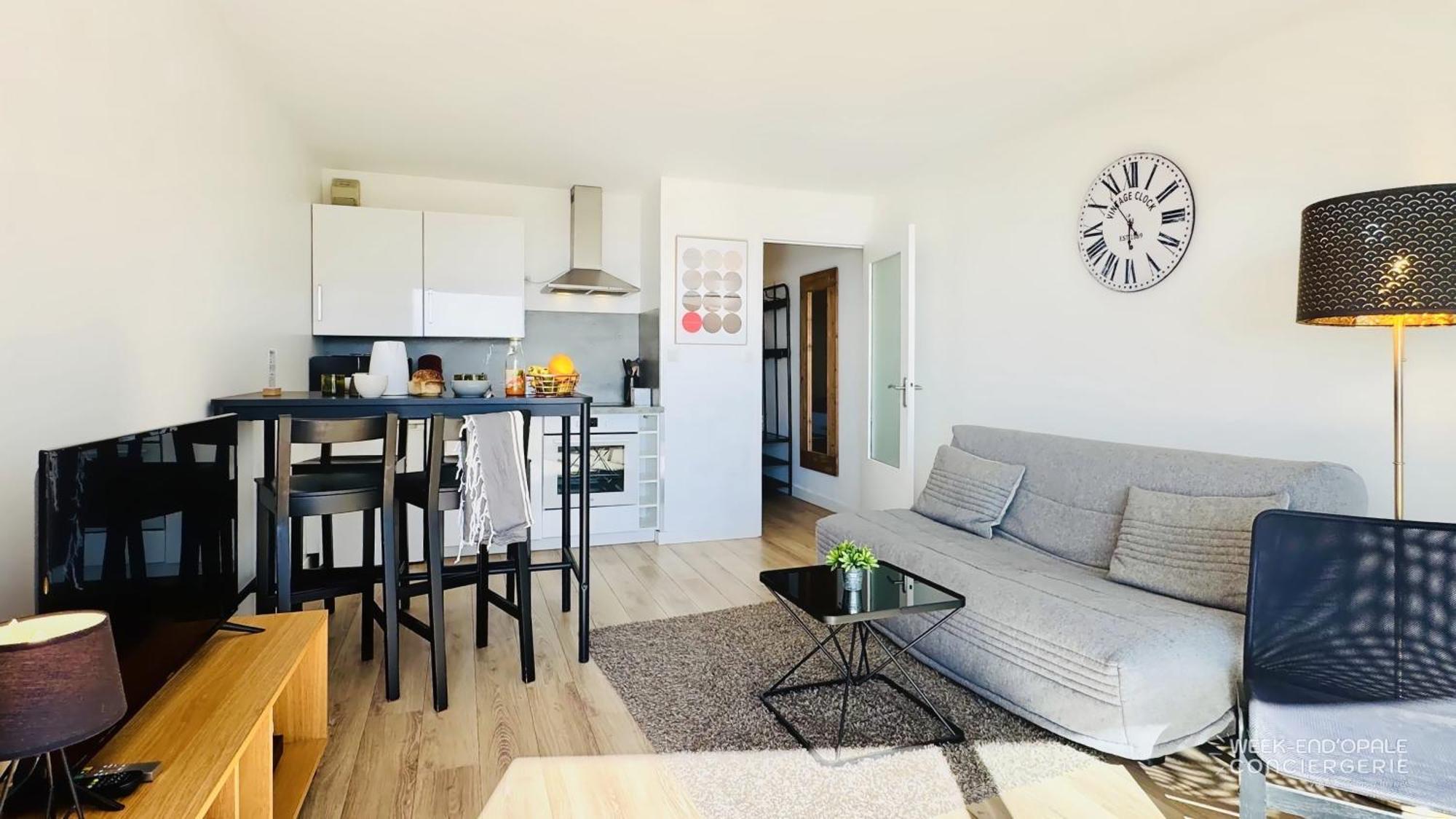 Appartement Vue Mer au pied de la plage de Merlimont Extérieur photo